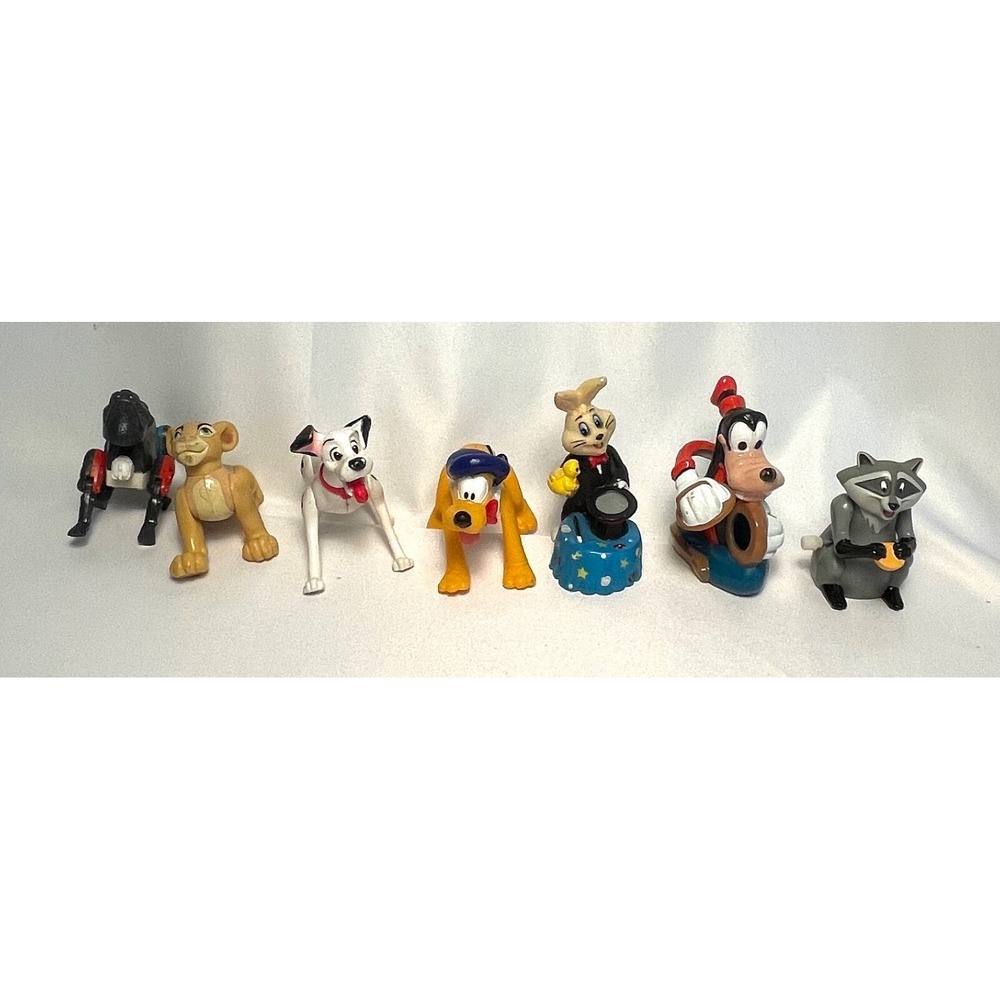 Vintage Disney Looney Tunes Hasbro PVC Various Animal Mini Figures Lot of 7 Toys